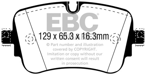 EBC 2019+ Audi A6 Quattro 3.0T/Electric Redstuff Rear Brake Pads - DP32299C