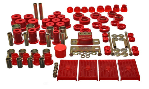 Energy Suspension 67-79 GM Camaro / Firebird w/ Multi Leaf Springs Red Hyper-Flex Master Bushing Set - 3.18118R