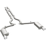 MagnaFlow Cat Back, SS, 3in, Street, Dual Split Polished 4.5in Tips 2015 Ford Mustang GT V8 5.0L - 19100