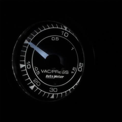 Autometer Chrono 2-1/16in 30INHG-30PSI Vacuum/Boost Gauge - 8159