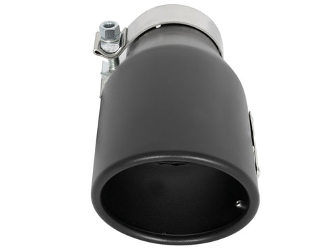 aFe MACH Force-Xp 409 SS Exhaust Tip Black (Left Side) 3in In x 4-1/2in Out x 9in L Clamp-On - 49T30452-B09