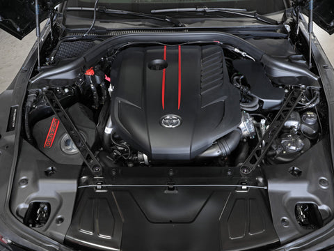 aFe CONTROL 304 Stainless Steel Front Suspension Strut Brace Black - Toyota GR Supra (A90) 20-21 - 450-721003-B