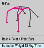 Cusco Roll Cage 6pt Thru-Dash 2 door Non-Sunroof 4 Passenger R32 Skyline - 230 265 E