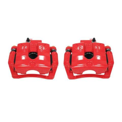 Power Stop 10-11 Cadillac SRX Rear Red Calipers w/Brackets - Pair - S5118A