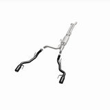 MagnaFlow SYS Cat-Back 2017 Ford F-150 Raptor 3.5L Dual Black Coated 3in Tips - 19350