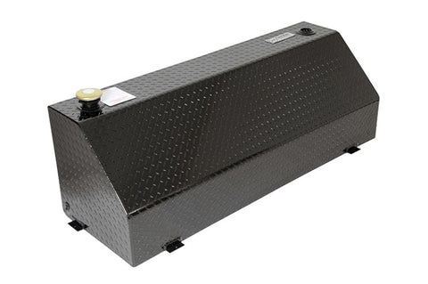 Deezee Universal Tanks - Wedge Rectangle Black Tread Aluminum - DZ 92556B