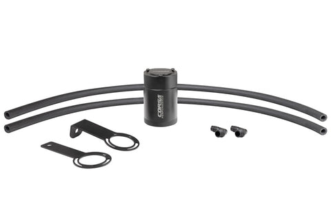 Corsa 1/2in Universal 3 oz Aluminum Oil Catch Can with Mounting Brackets - CC0016