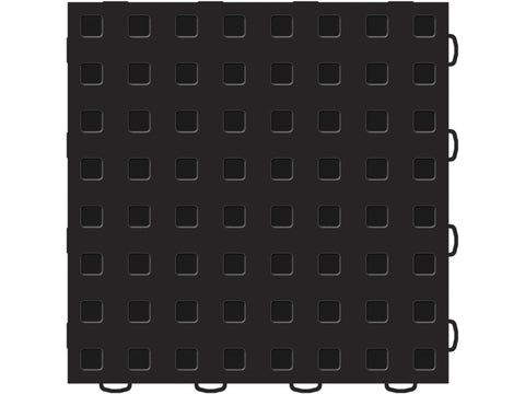 WeatherTech TechFloor - 12in X 12in Tiles - Black/Black **Order in Qtys of 10 - 51T1212 BK-BK