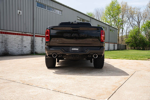 Corsa 25-26 RAM 1500 RHO Crew Cab 3.0L Turbo Cat-Back Dual Rear Exit w/ 5in Single Satin Pro Series - 21389