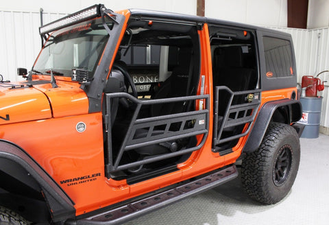 Fishbone Offroad 07-18 Jeep Wrangler JK 4 Door Front/Rear Tube Doors - FB24022