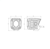 Rigid Industries Revolve Pod w/White Trim Ring - Pair - 490613