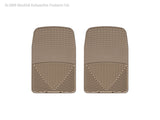 WeatherTech 98 Lincoln Navigator Front Rubber Mats - Tan - W9TN
