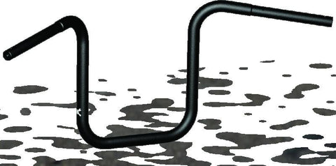 Burly Brand Ape Hanger 12in - Black - B12-1700TFB