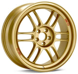 Enkei RPF1 17x8 5x100 45mm Offset 73mm Bore Gold Wheel 02-10 WRX & 04 STI - 3797808045GG