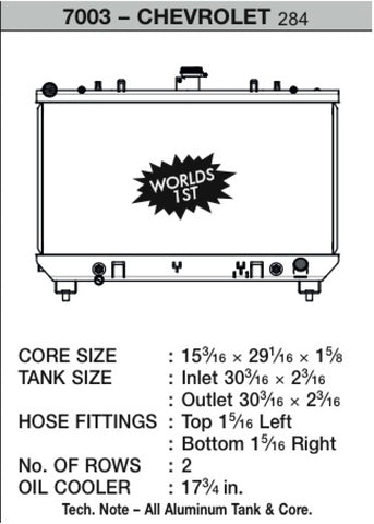 CSF 10-12 Chevrolet Camaro V8 Radiator - 7003