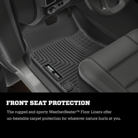 Husky Liners 10 Dodge Ram 2500/3500 Ext Cab WeatherBeater Black 2nd Seat Floor Liners - 19071HUL