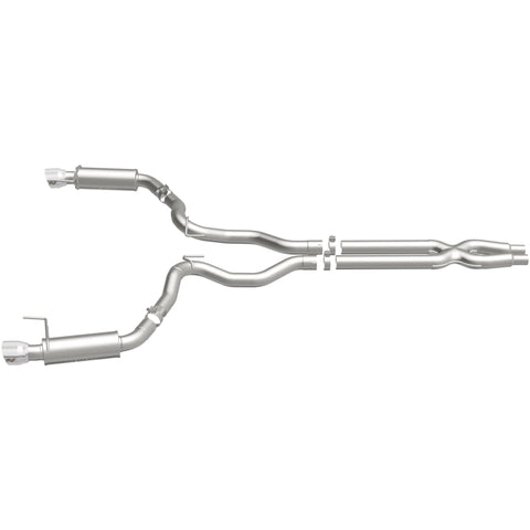 MagnaFlow Cat Back, SS, 3in, Competition, Dual Split Polished 4.5in Tips 2015 Ford Mustang GT V8 5.0 - 19101