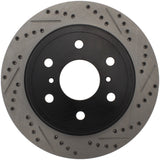 StopTech 05-10 GMC Sierra (w/ Rear Drum) / 07-09 GMC Yukon Rear Right Slotted & Drilled Rotor - 127.66065R