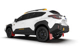 Rally Armor - 2024 Subaru Crosstrek (Wilderness Only) Red UR Mud Flap W/White Logo - No Drilling Req - MF116-UR-RD-WH