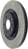 StopTech 12 Audi S4 Rear Right Drilled Rotor - 128.33137R