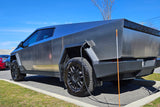 Rally Armor 24-26 Tesla Cybertruck Black UR Mud Flap White Logo - MF112-UR-BLK-WH