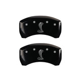 MGP Rear set 2 Caliper Covers Engraved Rear Tiffany Snake Black finish silver ch - 10010RSNKBK