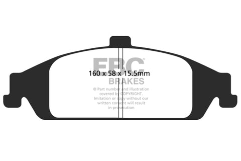 EBC 98-01 Chevrolet Malibu 2.4 Yellowstuff Front Brake Pads - DP41243R