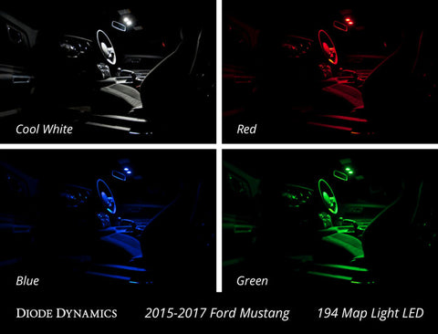 Diode Dynamics Mustang Interior Light Kit 15-17 Mustang Stage 2 - Cool - White - DD0226