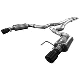 Kooks 15+ Mustang 5.0L 4V Convertible 3in Cat-Back w/ H-Pipe 4in Slash Cut Black Tips Exhaust - 11514411