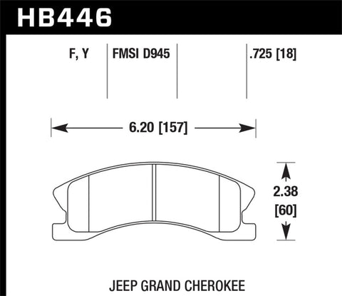 Hawk HPS Street Brake Pads - HB446F.725