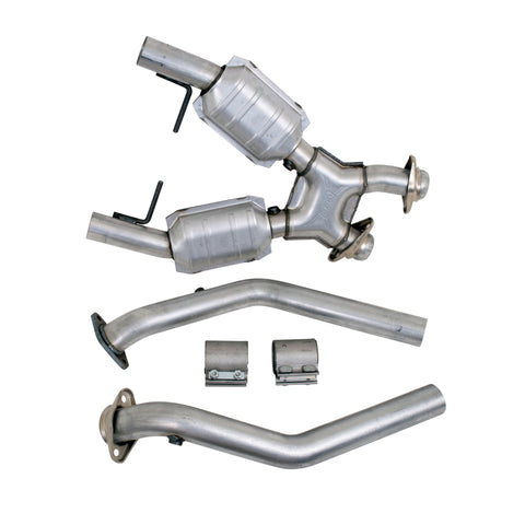 BBK 96-98 Mustang 4.6 GT High Flow X Pipe With Catalytic Converters - 2-1/2 - 1666