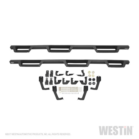 Westin/HDX 07-18 Chevrolet Silverado (Excl. Classic) 6.5ft. Bed Drop W2W Nerf Step Bars - Tex. Blk - 56-534575