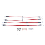 Power Stop 11-14 Subaru Impreza Front & Rear SS Braided Brake Hose Kit - BH00102