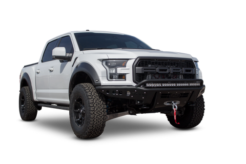 Addictive Desert Designs 17-18 Ford F-150 Raptor Stealth R Front Bumper w/ Winch Mount - F113782880103