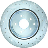 StopTech 89-96 Nissan 300ZX Select Sport Slotted & Drilled Right Rear Brake Rotor - 227.42047R