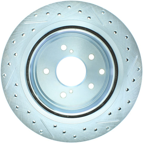 StopTech 89-96 Nissan 300ZX Select Sport Slotted & Drilled Right Rear Brake Rotor - 227.42047R