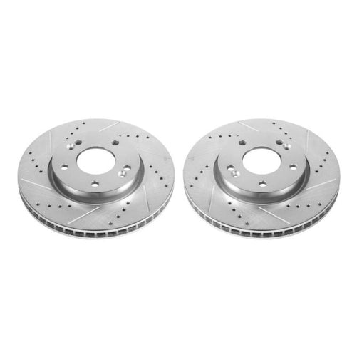 Power Stop 10-13 Kia Forte Front Evolution Drilled & Slotted Rotors - Pair - JBR1520XPR