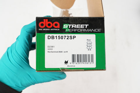 DBA 2022 Hyundai Santa Cruz Rear SP Performance Brake Pads - DB15072SP