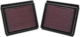 K&N Replacement Air Filter INFINITI M35 3.5L V6; 09-10 (2 PER BOX) - 33-2440