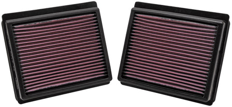 K&N Replacement Air Filter INFINITI M35 3.5L V6; 09-10 (2 PER BOX) - 33-2440