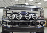 N-Fab Light Bar 2017 Ford Raptor - Gloss Black - Light Tabs - F184LB