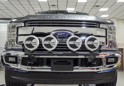 N-Fab Light Bar 2017 Ford Raptor - Gloss Black - Light Tabs - F184LB