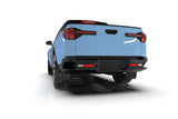 Rally Armor 22-26 Hyundai Santa Cruz Black Mud Flap w/Grey Logo - MF78-UR-BLK-GRY