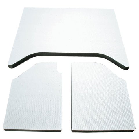 DEI 07-10 Jeep Wrangler JK 2-Door Boom Mat Headliner - 3 Piece - White - 50136
