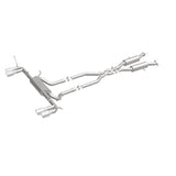 MagnaFlow Cat Back, SS, 2.5in, Quad Split Polish 4in tip 14-15 Jeep Grand Cherokee 3.6L/5.7L V6/V8 - 19193