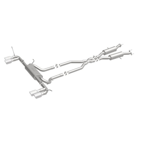 MagnaFlow Cat Back, SS, 2.5in, Quad Split Polish 4in tip 14-15 Jeep Grand Cherokee 3.6L/5.7L V6/V8 - 19193