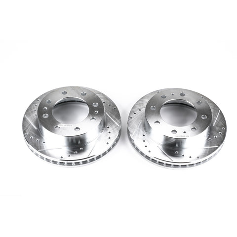Power Stop 02-04 Chevrolet Avalanche 2500 Front Evolution Drilled & Slotted Rotors - Pair - AR8655XPR