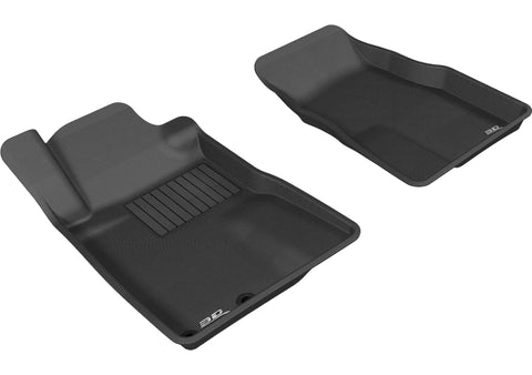 3D MAXpider 2005-2009 Ford Mustang Kagu 1st Row Floormat - Black - L1FR06511509