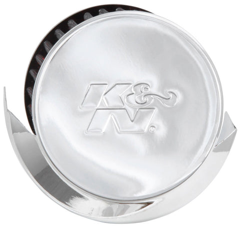 K&N 1in Flange L x 3in OD x 2.5in Height Clamp On Crankcase Vent Filter - 62-1516