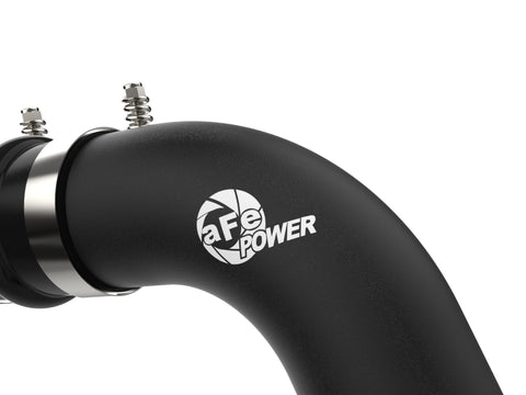 aFe BladeRunner Black 3in Aluminum Charge Pipe Kit 20-21 GM Diesel Trucks V8-6.6L (td) L5P - 46-20444-B